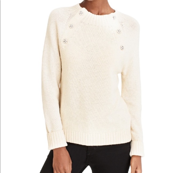 J. Crew Sweaters - J.Crew Jeweled Button Sweater Sz S EUC